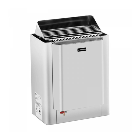 UNIPRODO UNI SAUNA 11.5KW User Manual