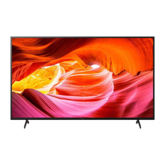 Sony BRAVIA KD-65X75K Reference Manual