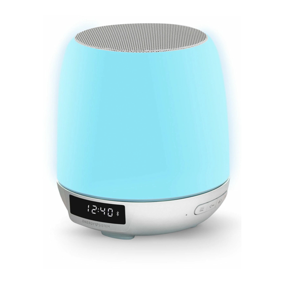 ENERGY SISTEM Clock Speaker 3 Light Manuals