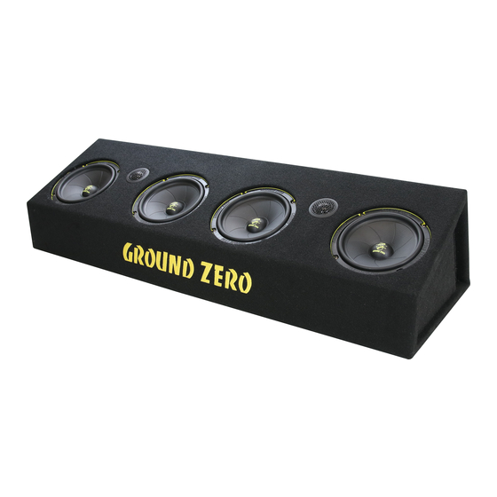 Ground Zero IRIDIUM GZIB 2.165SPL Owner's Manual