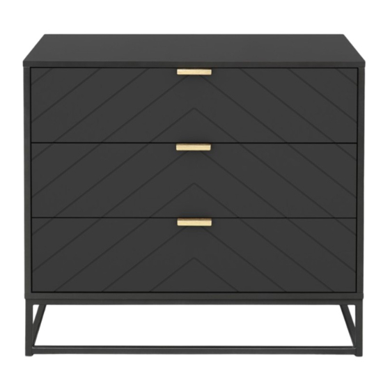 Mocka Inca Three Drawer Assembly Instructions Manual