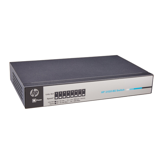 HP ProCurve 1410-8G Manuals