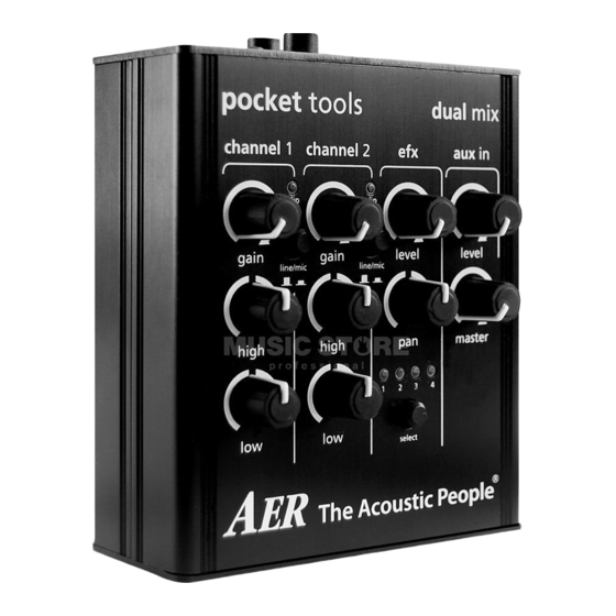 AER pocket tools dual mix User Manual