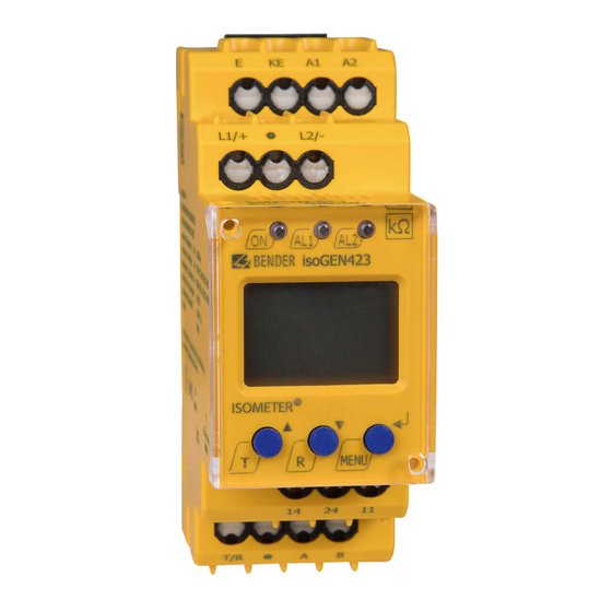 Bender ISOMETER isoGEN423 Manual