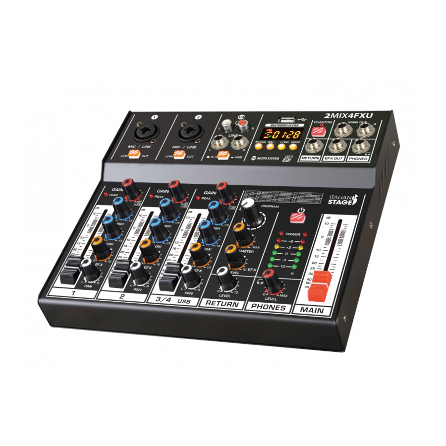 ITALIAN STAGE 2MIX4FXU User Manual