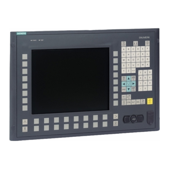 SIEMENS SINUMERIK 840D SL OP 010 MANUAL Pdf Download | ManualsLib