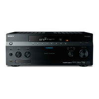 Sony STR DA5400ES - ES 7.1 Channel Audio/Video Receiver Operating Instructions Manual