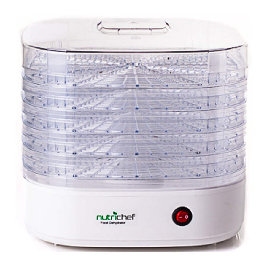 NUTRICHEF PKFD06 - Food Dehydrator Manual