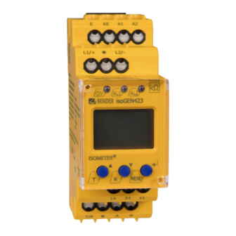 Bender ISOMETER isoGEN423 Manual