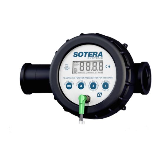 User Manuals: Sotera Fill-Rite 800C Series Meter