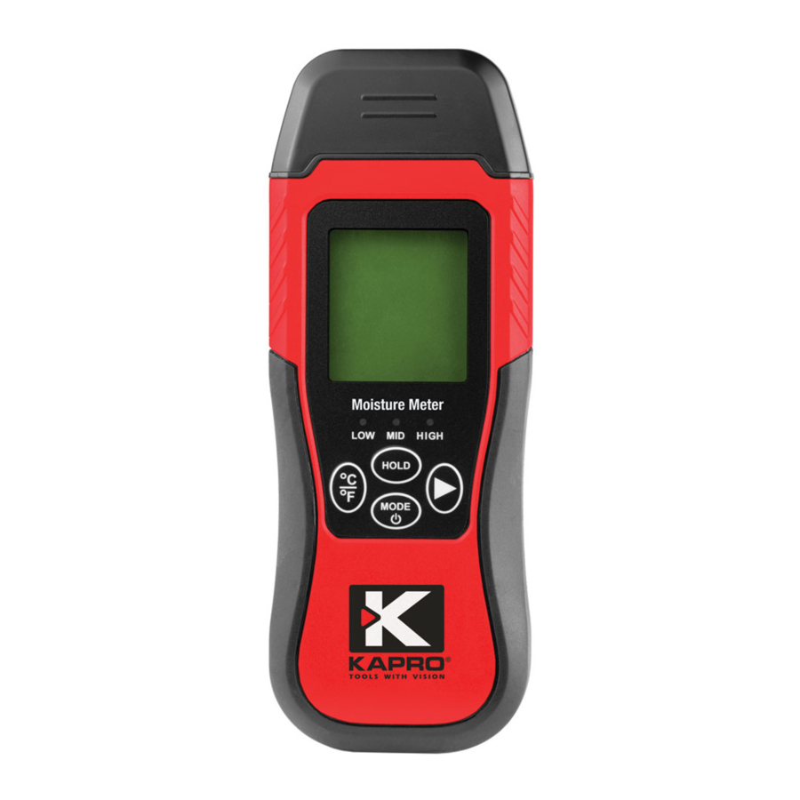 Kapro 379 - Moisture Meter Manual