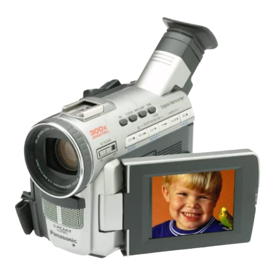 Panasonic Digital Palmcorder Palmsight PV-DV100 Operating Instructions Manual
