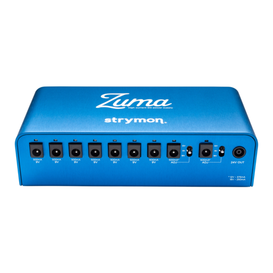 Strymon Zuma Quick Start Manual