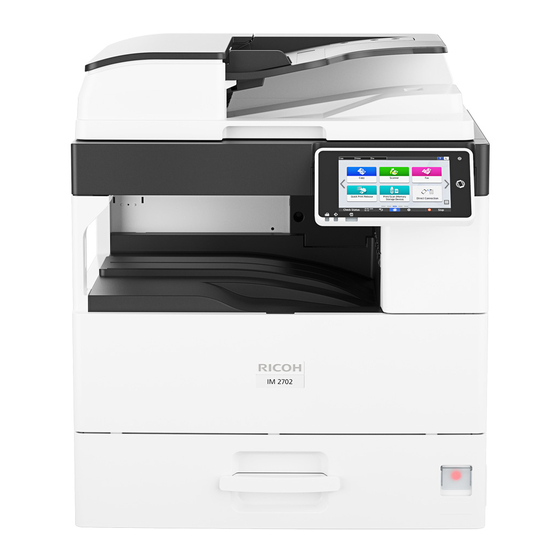 Ricoh IM 2702 User Manual