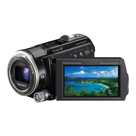 Sony HDR-CX560V Operating Manual