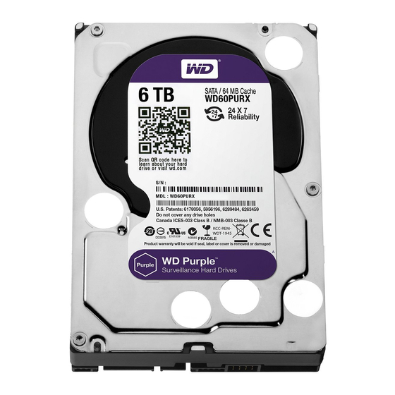 Western Digital Purple PR1200M Technical Reference Manual