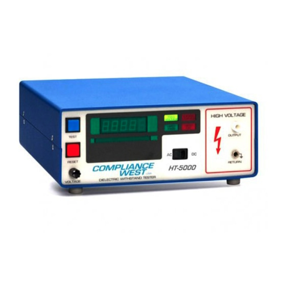 Compliance West HT-5000P Instruction Manual