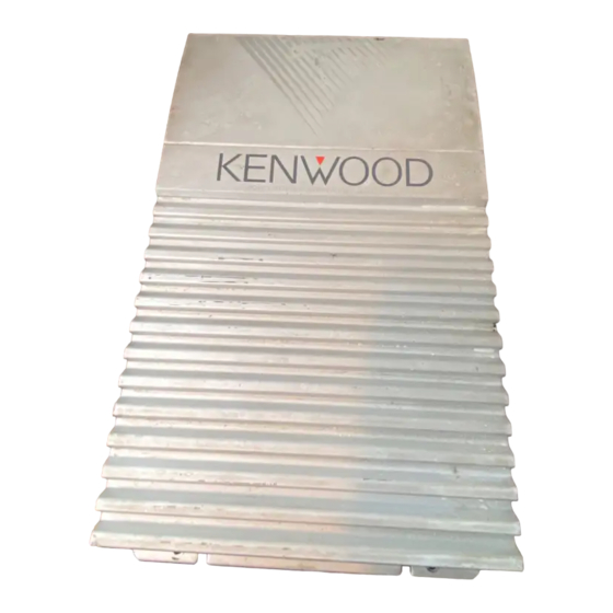 Kenwood KAC-716 Instruction Manual