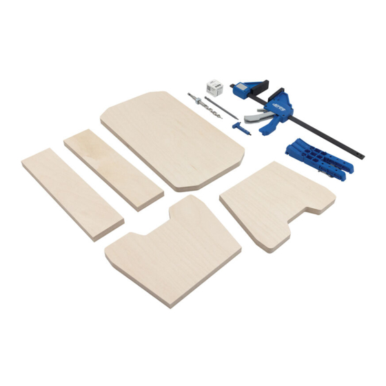 Kreg Woodworking Kit Step Stool Instruction Sheet