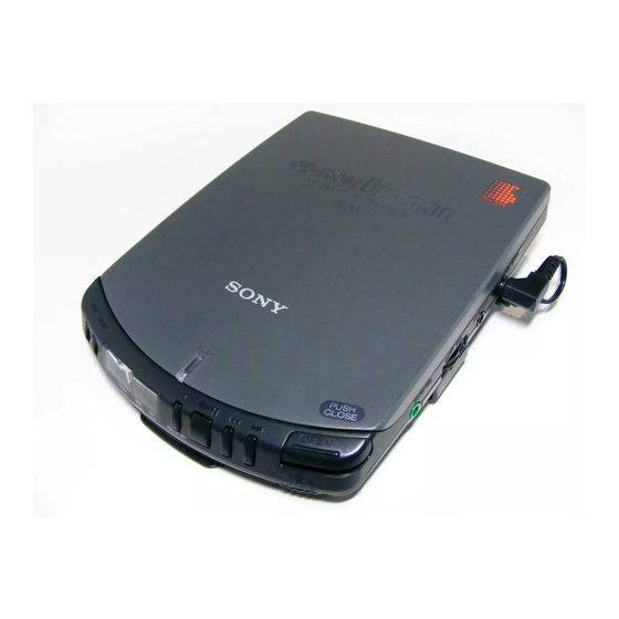 Sony Discman PRD-650WN Operating Instructions Manual
