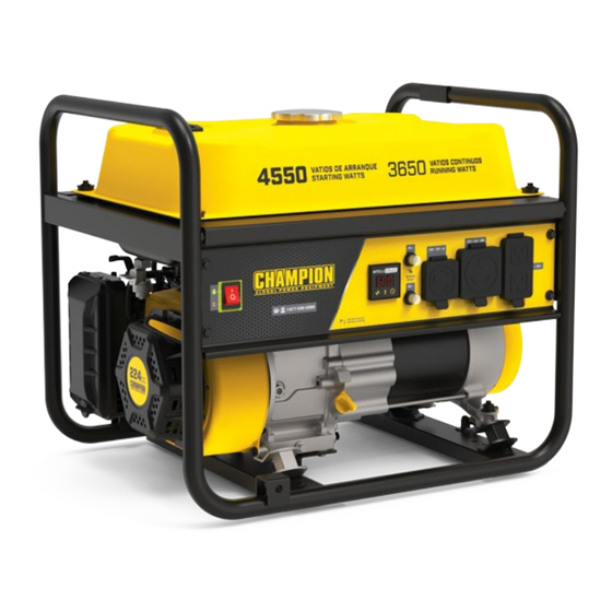 Champion Global Power Equipment 201459 Quick Start