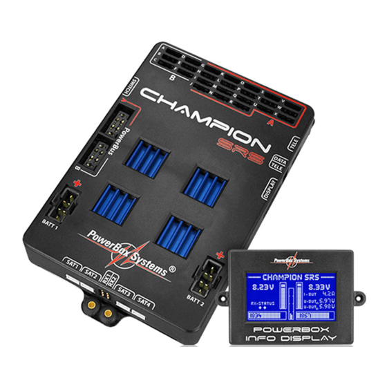 PowerBox Systems Champion SRS Instruction Manual