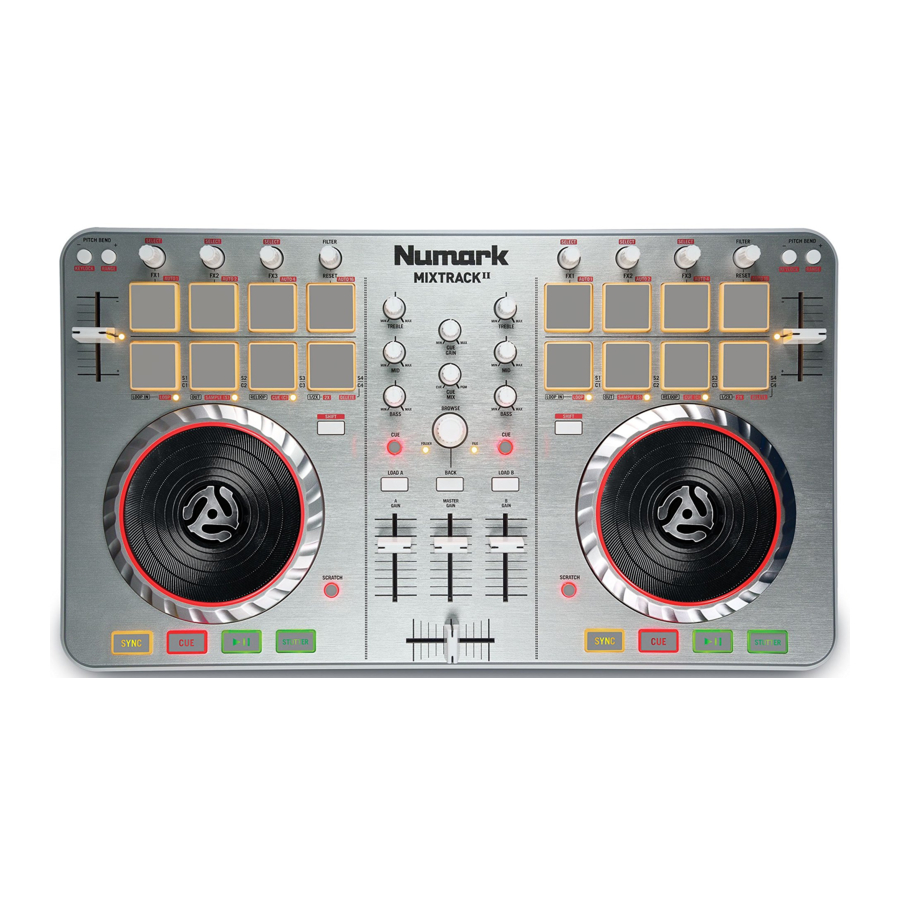 Numark Mixtrack II - 2-Channel DJ Controller Manual