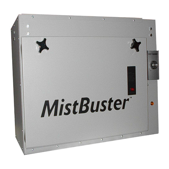 Air Quality Engineering MistBuster 500 Installation And Operation Manual