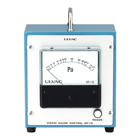 Ulvac GP-1G Instruction Manual