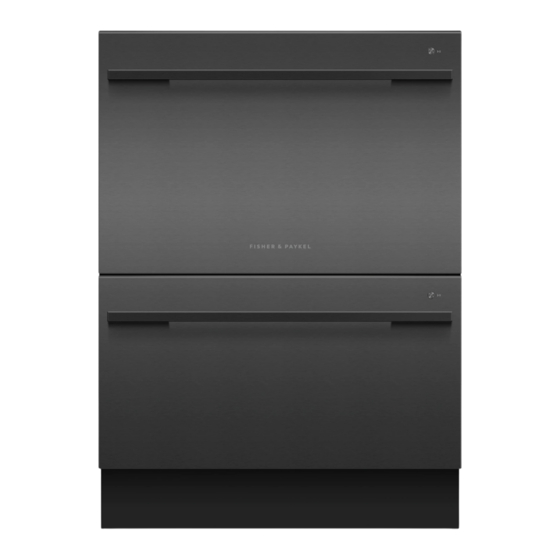 Fisher & Paykel DOUBLE DISHDRAWER DD60DDFHB9 Manuals