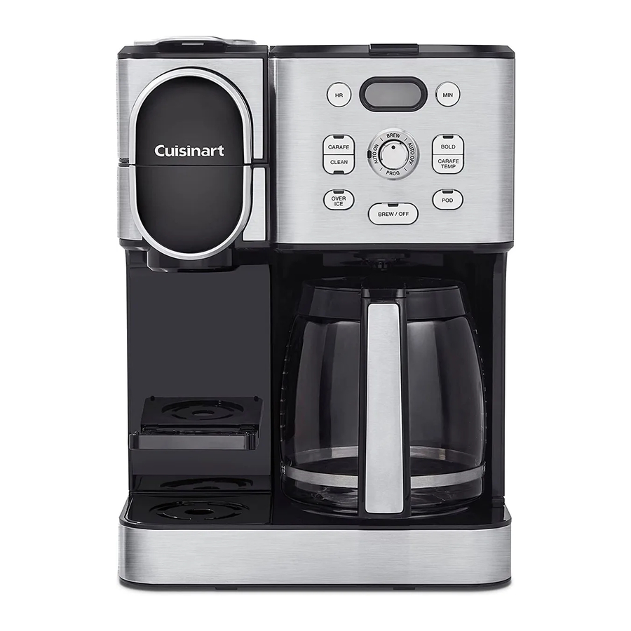 Cuisinart SS-16 Series - Coffee Center 2-IN-1 Coffeemaker Manual