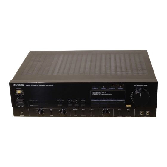 Kenwood KA-880SD Instruction Manual