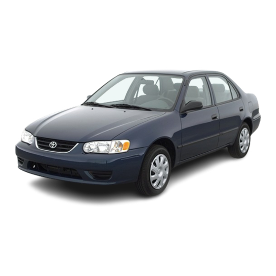 Toyota Corolla 2002 Operating Manual