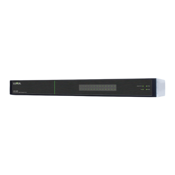 Luxul AMS-2616P Gigabit Managed Switch Manuals