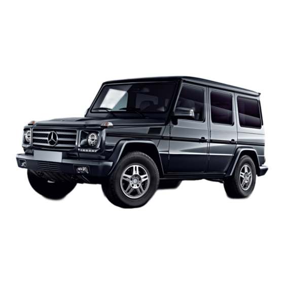 Mercedes-Benz 2014 G-Class Operator's Manual