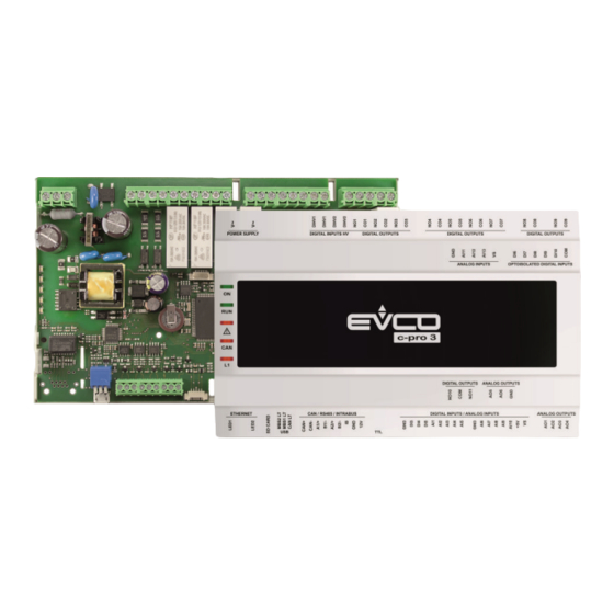 Evco C-pro 3 giga Quick Start Manual