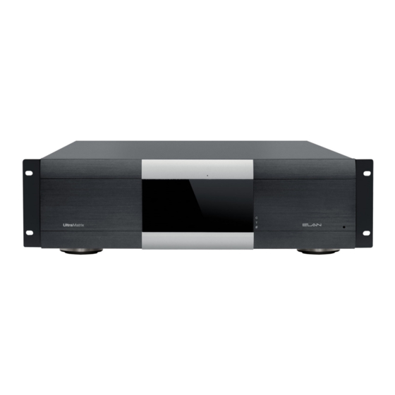 Elan UltraMatrix Series Installation Manual