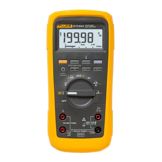 Fluke 87V MAX Calibration Information Manual
