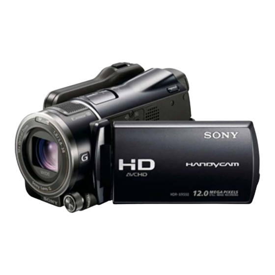 Sony Handycam HDR-CX550 Service Manual