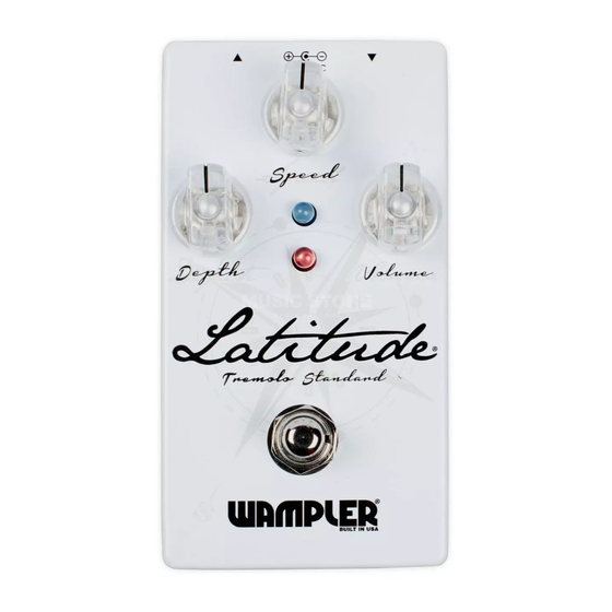 Wampler Latitude Manual