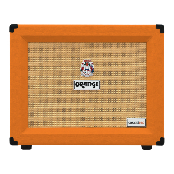 ORANGE cr60c Owner's Manual