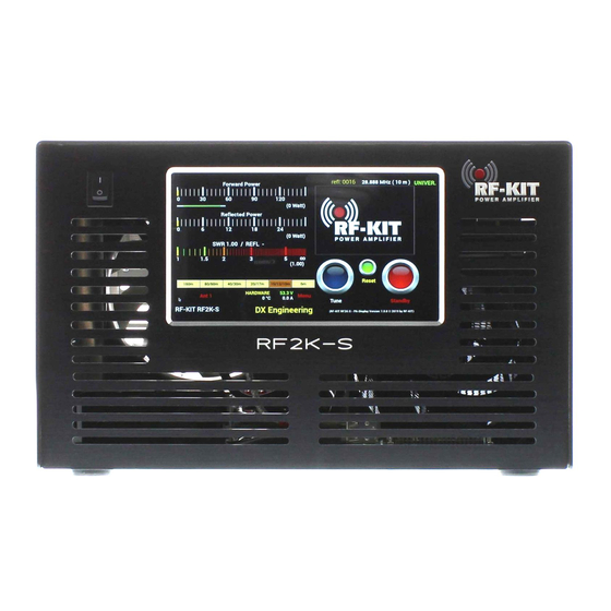 RF-KIT RF2K-S Assembly And Adjustment Instructions