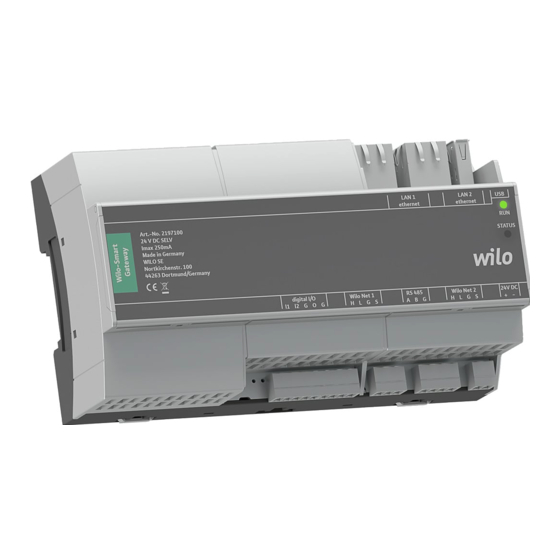 Wilo -Smart Installation And Operating Instructions Manual