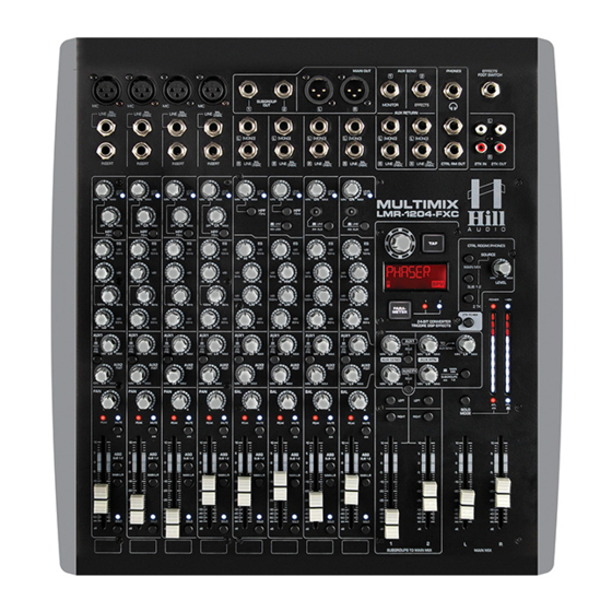 Hill Audio MULTIMIX LMR-1204-FXC Manuals