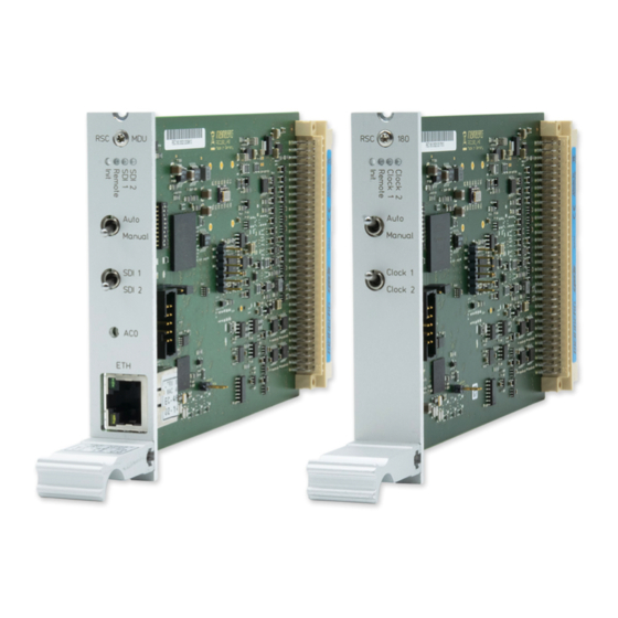 Meinberg IMS-RSC180 Manuals