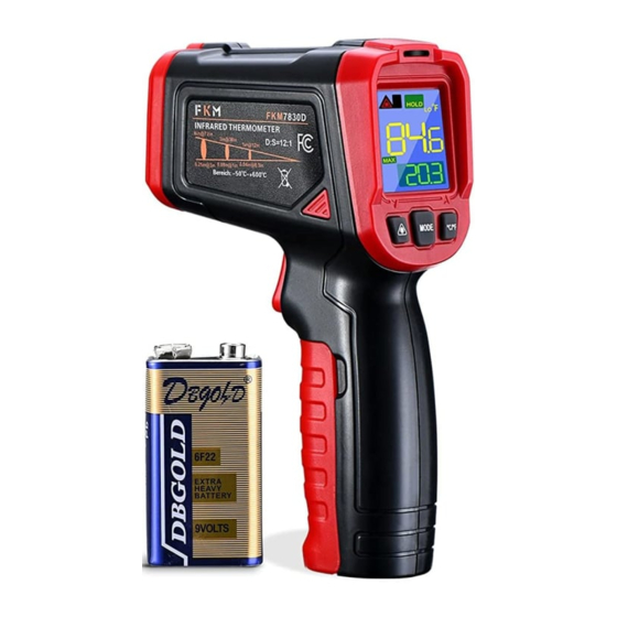 FKM FKM7830D Infrared Thermometer Manuals