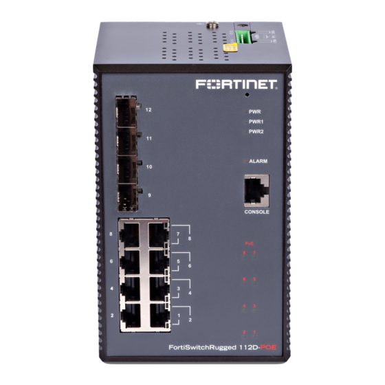 Fortinet FortiSwitchRugged 112D-POE Manuals