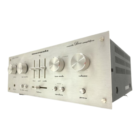 Marantz 1090 Service Manual