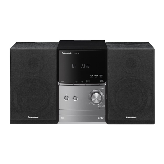 Panasonic SC-PM200 Operating Instructions