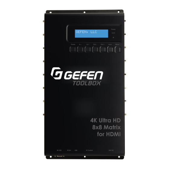 Gefen Tool box GTB-HDFST-848 User Manual